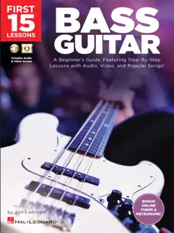 first 15 lessons - bass guitar book cover image