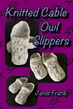 knitted cable owl slippers book cover image