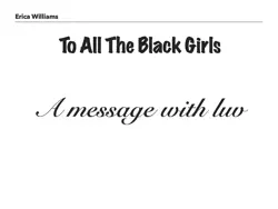 to all the black girls book cover image
