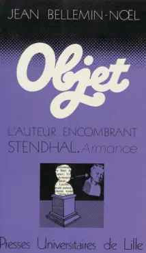 l’auteur encombrant : stendhal - armance imagen de la portada del libro