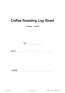 coffee roasting log sheet book cover image