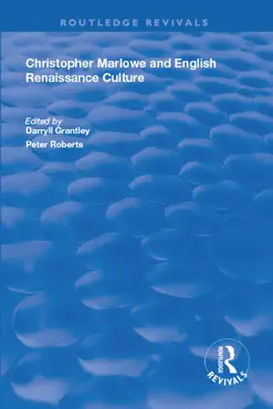 christopher marlowe and english renaissance culture book cover image