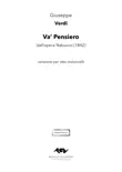 Verdi, Giuseppe — Va' Pensiero (score only) sinopsis y comentarios