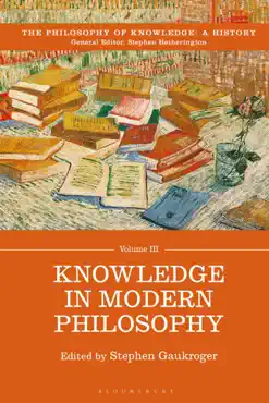 knowledge in modern philosophy book cover image