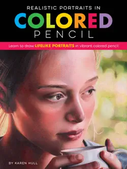 realistic portraits in colored pencil book cover image