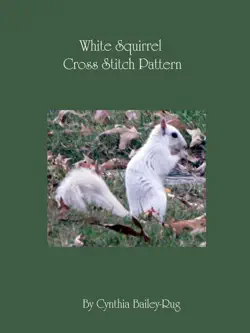 white squirrel cross stitch pattern book cover image