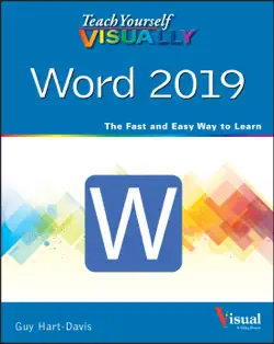 teach yourself visually word 2019 book cover image