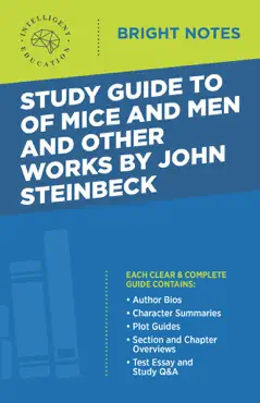 study guide to of mice and men and other works by john steinbeck book cover image