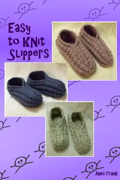 easy to knit slippers book cover image