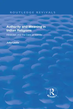 authority and meaning in indian religions book cover image