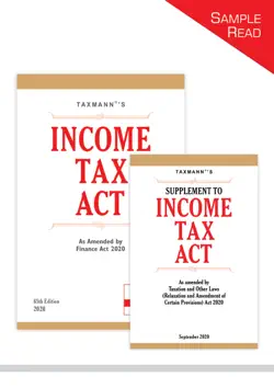 taxmann's income tax act with supplement book cover image