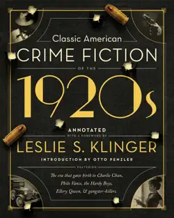 classic american crime fiction of the 1920s imagen de la portada del libro