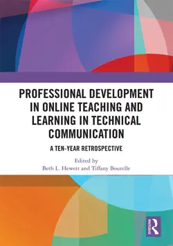professional development in online teaching and learning in technical communication book cover image