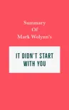 Summary of Mark Wolynn’s It Didn’t Start with You sinopsis y comentarios