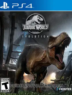 jurassic world evolution game guide and walkthrough book cover image