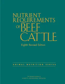 nutrient requirements of beef cattle book cover image