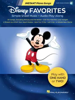 disney favorites - instant piano songs book cover image