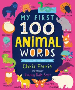 my first 100 animal words book cover image