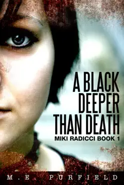 a black deeper than death (miki radicci book 1) book cover image