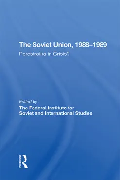 the soviet union 1988-1989 book cover image