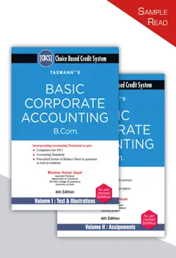 taxmann's basic corporate accounting (set of 2 volumes) book cover image