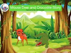 mouse deer and crocodile book cover image