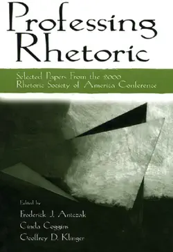 professing rhetoric book cover image