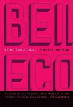 being ecological book cover image
