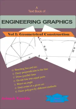 a text book of engineering graphics book cover image
