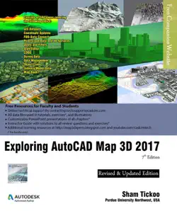 exploring autocad map 3d 2017, 7th edition book cover image