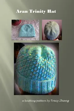 aran trinity hat knitting pattern book cover image