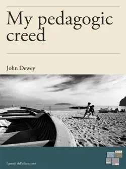 my pedagogic creed book cover image