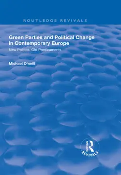 green parties and political change in contemporary europe book cover image