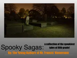 the spooky sagas of mr. francis' class book cover image