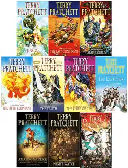 terry pratchett discworld novels series 5 and 6 :10 books collection set book cover image