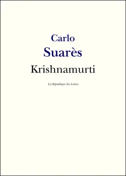 krishnamurti imagen de la portada del libro