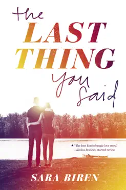 the last thing you said book cover image