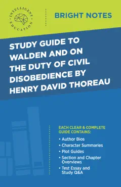 study guide to walden and on the duty of civil disobedience by henry david thoreau imagen de la portada del libro