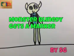 monster blindey gets a marker book cover image