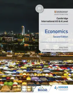 cambridge international as and a level economics second edition book cover image