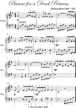Pavane for a Dead Princess Easy Piano Sheet Music synopsis, comments