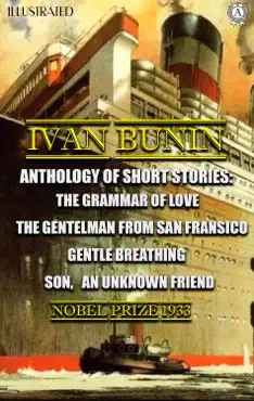 ivan bunin. anthology of short stories. illustrated book cover image