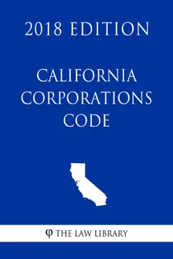 california corporations code (2018 edition) book cover image