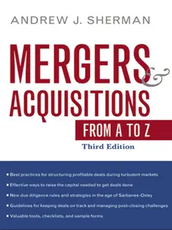 mergers and acquisitions from a to z book cover image