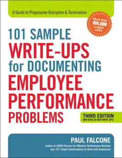 101 sample write-ups for documenting employee performance problems book cover image
