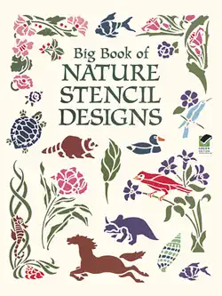 big book of nature stencil designs book cover image