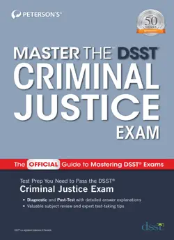 master the dsst criminal justice exam book cover image