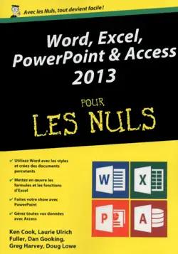 word, excel, powerpoint et access 2013 pour les nuls book cover image