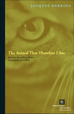 the animal that therefore i am book cover image