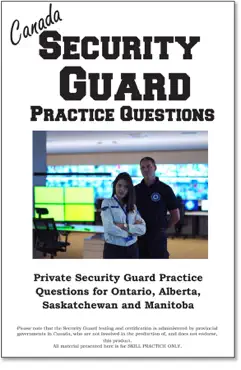 canada security guard practice questions book cover image
